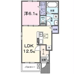 カナン樋之口の物件間取画像